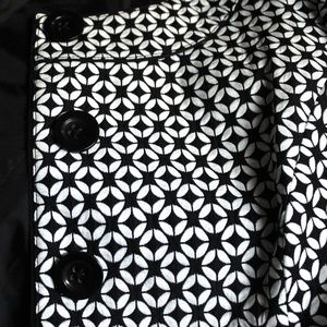 Lane Bryant Jackets & Coats - Lane Bryant Black & White Geometric Waist Coat Lane Bryant Jackets & Coats - Lane Bryant Black & White Geometric Waist Coat